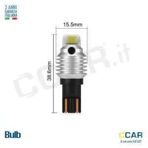 Lampade Led CCAR T15 CANBUS (coppia)
