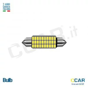 Lampade Led CCAR SILURO 39 MM CANBUS (coppia)