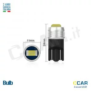 Lampade Led CCAR T10 CANBUS (coppia)