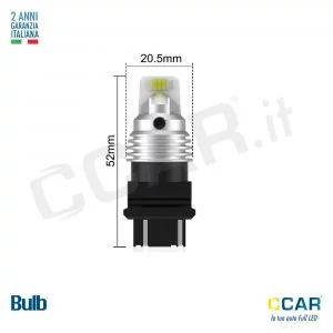 Lampade Led CCAR T25 – 2 POLI CANBUS (coppia)