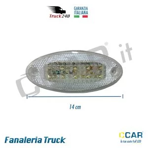 Fanale ingombro LED bianco camion truck camper rimorchio luce posizione d'ingombro led camion riorchio camper truck