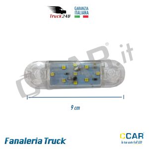 Luce ingombro bianco 12V 24V fanaleria LED ingombro camion truck camper rimorchio
