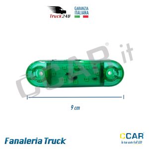 Luce ingombro verde luce posizione LED camion truck camion rimorchio