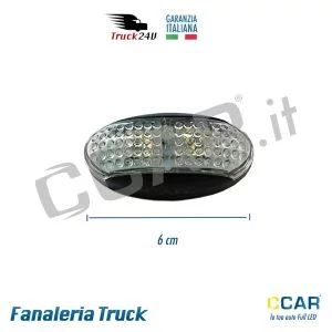 Luce ingombro bianco 12V 24V camion rimorchio truck camper posteriore laterale