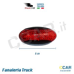 Luce ingombro rosso 12V 24V camion camper rimorchio truck luce posizione di ingombro posteriore laterale