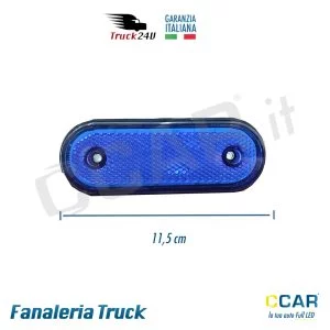Luce ingombro blu 12V 24V camion camper rimorchio truck
