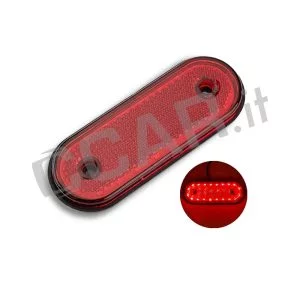 Luce rossa ingombro posizione camio rimorchio 12V 24V