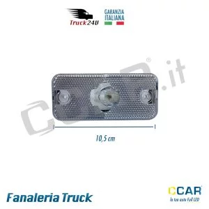 Luce stazionemento posizione ingombro LED bianco 12V 24V camion truck rimorchio camper caravan