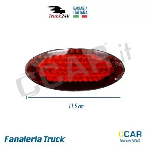Luce ingombro di posizione rosso 12V 24V camion rimorchi truck camper LED