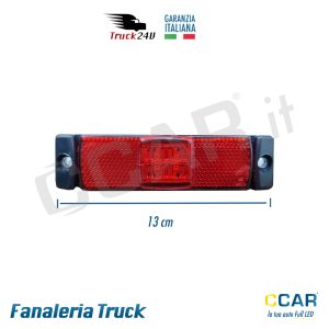 Luci ingombro LED rosso 12V 24V rimorchio