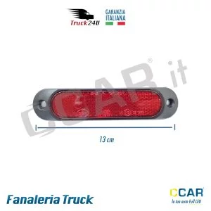 Luce posteriore avviso ingombro rimorchio camion truck camper rosso 12V 24V