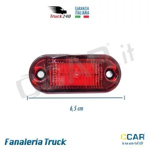 Luce ingombro 12V 24V rosso laterale posteriore
