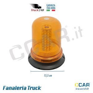 Luce lampeggiante emergenza LED 24V arancio Lampeggiante LED arancio 24 V Fanale LED emergenza arancio camion trattore