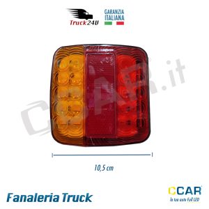 Luci posizione posteriore rimorchio appendice camion truck caravan camper 12V 24V rosso-arancio luci stop frecce luce targa