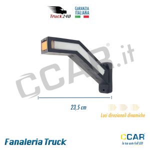 Luci ingombro bifacciali frecce dinamiche camion rimorchio appendice caravan camper 12/24V fanali ingombro 12V 24V bifacciali
