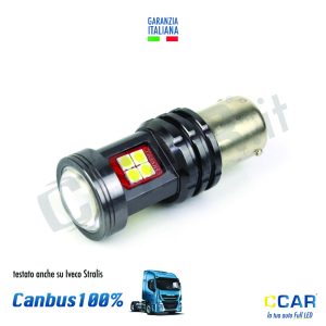 Lampade LED 1 Filamento 1156 24V CCARluci bulbi led 24v 1 filamento camion truck iveco stralis ducato fiat renault opel 24v camper frugone