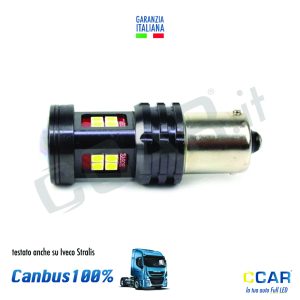 Lampade LED 2 Filamenti 1157 24V CCAR luci led bulbi 24v 2 filamenti iveco stralis ducato fiat opel