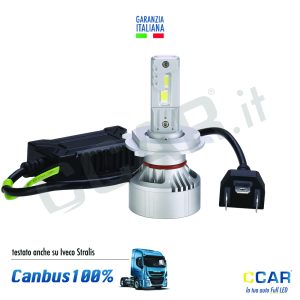 Fari LED H4 24V Hyper Canbus CCAR Kit led h4 24v canbus iveco stralis camion truck lamapade led h4 stralis iveco camion truck fari led iveco h4 canbus stralis camion 24v