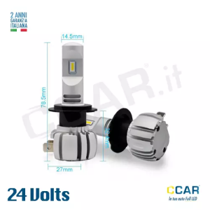 Lampade LED H7 24V CCAR luci led 24v h7 camion truck furgone