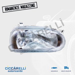 Fanale anteriore volkswagen golf iii terza serie 1991 1992 1993 1994 1995 1996 1997 1998 1999 nuovo originale hella 007_235-241 ds dx destro