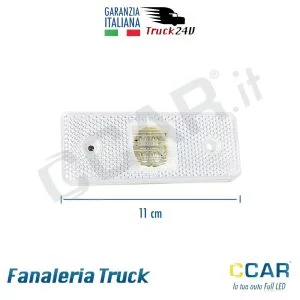 Luce ingombro retromarcia anteriore bianco LED camion truck rimorchio laterale 12V 24V