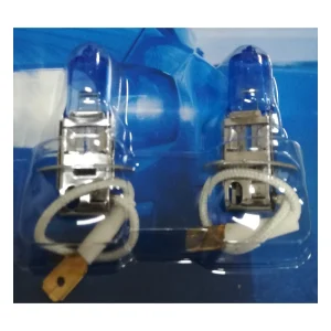 Coppia Lampade 12V H3 55W SUPER WHITE 6000K Base Pk22s