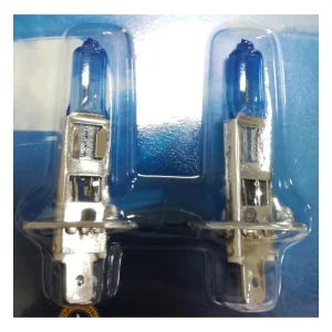 Coppia Lampade 12V H1 55W SUPER WHITE 6000K Base P14.5s ALT