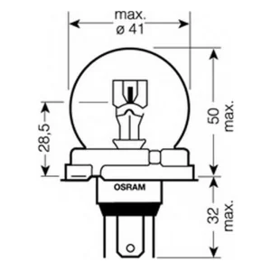 Lampada H5 12V 6055W P45T ALT