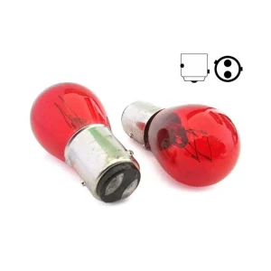 LAMPADA FIRE 12V 215W ROSSA BASE Baw15d