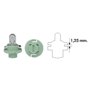 LAMP. BX8,4D 2W 12V V