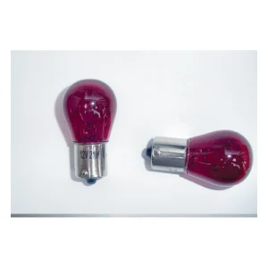 LAMPADA FIRE 12V 21W ROSSA BASE Bau15s