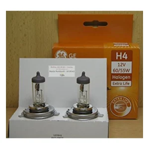 LAMPADA H4 EXTRA LIFE 12V 6055W P43T Conf. 2 Pz.
