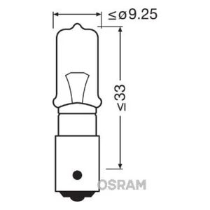 Lampada 12V H21W 34V Bay9S