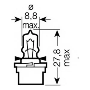 Lampada 12V 5,0W B10D Retroilluminazione Display FUORI PRODUZIONE