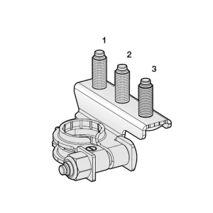Morsetto Batteria M686Dx Polo Negativo 3 Bulloni