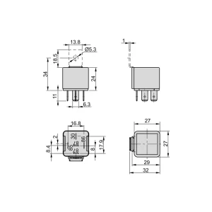 Relais CStaffa 12V 40Amp ALT