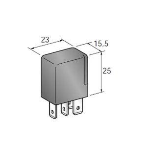 Micro Relay Nero 12V 20A