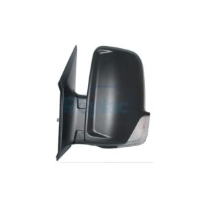 Retrovisore Manuale Sinistro Braccio Corto 2 PIN Vetro Convesso con Fanalino Integrato con Cablaggio (CORTO) Mercedes-Benz Sprinter 208/408 (W906) 2006>2013 (VERS. <2009) - RE009600