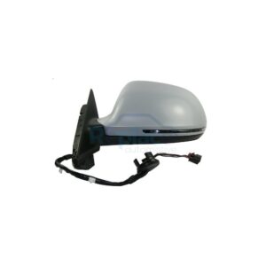 Retrovisore Elettrico Destro 8 PIN con Primer Termico Vetro Convesso con Fanalino Integrato Audi A3 (8P1/8PA) 2003>2008 (VERS. 01/2008>) - RE012560 - OE 8P1858532DB01C