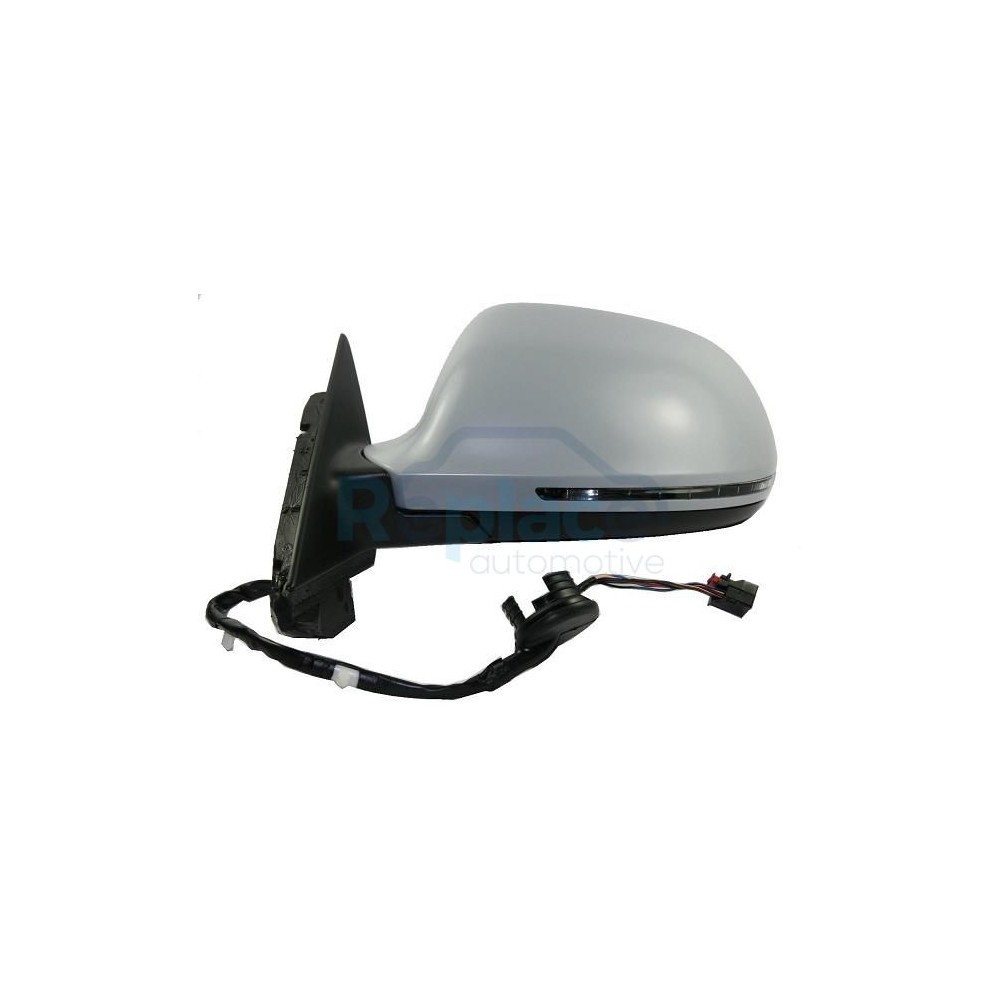 Retrovisore Elettrico Sinistro 10 PIN con Primer Termico Asferico Richiudibile Elettricamente con Fanalino Integrato Audi A3 (8P1/8PA) 2003>2008 (VERS. 01/2008>) - RE012590 - OE 8P1858531DC01C 8P1858531EC01C