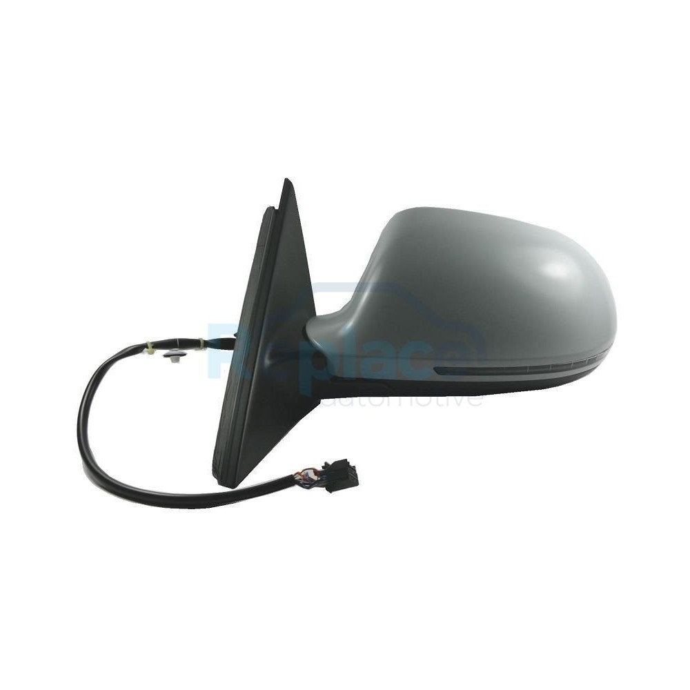 Retrovisore Elettrico Destro 8 PIN con Primer Termico con Fanalino Integrato con Lane Assist Audi A4 (8KH/8K2/8K5) 2007>2011 (VERS. <2010) - RE012680 - OE 8K1857409F01C
