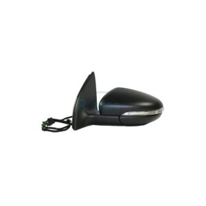 Retrovisore Elettrico Destro 13 PIN con Primer Termico Vetro Convesso Richiudibile Elettricamente con Fanalino Integrato con Luce di Cortesia con Memoria Volkswagen Golf VI (5K1) 2008>2013 - RE013400 - OE 5K0857508AF9B9