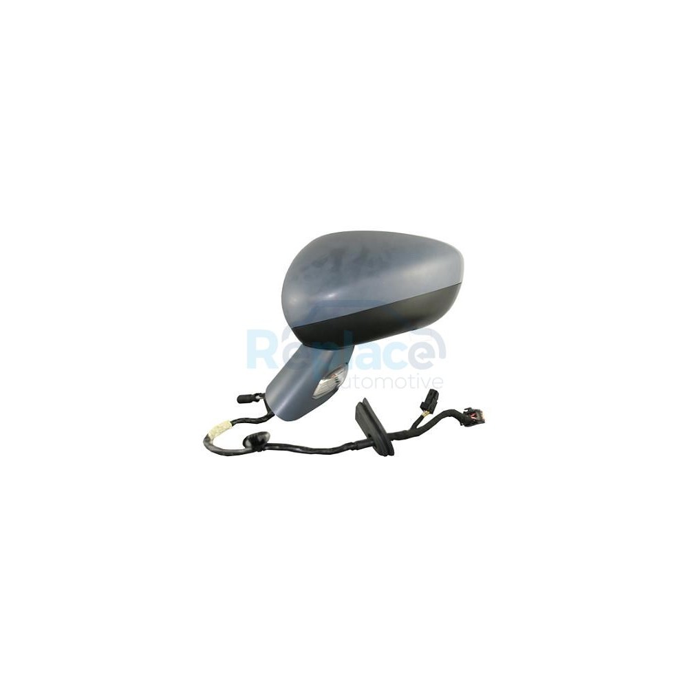 Retrovisore Elettrico Sinistro 5 PIN Base Cromata con Primer Termico Vetro Convesso con Fanalino Integrato Citroën C3 (SC) 2010>2013 - RE016340 - OE 1608056480 8154AS