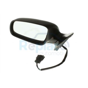 Retrovisore Elettrico Destro Braccio Corto con Primer Termico Vetro Convesso con Connettore (RETTANGOLARE) Skoda Fabia (6Y2/6Y3/6Y5) 1999>2007 (VERS. <2004) - RE023520 - OE 6Y1857502BAGRU