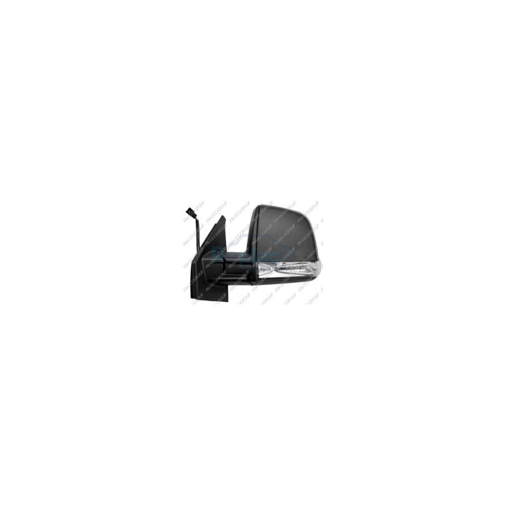 Retrovisore Elettrico Sinistro Nero 6 PIN con Primer Termico Vetro Convesso con Fanalino Integrato Fiat Doblo (263) 2009>2015 (VERS. COMBI/PANORAMA) - RE028490 - OE 735668181