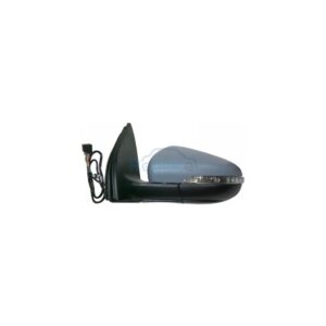 Retrovisore Elettrico Sinistro 8 PIN con Primer Termico Asferico Richiudibile Elettricamente con Fanalino Integrato Volkswagen Golf VI (5K1) 2008>2013 - RE028700 - OE 5K0857507AD9B9 5K0857507AF9B9
