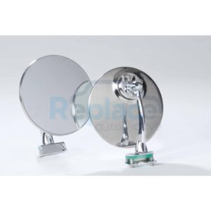 Retrovisore Cromato Tondo con Attacco (A MORSETTO) Fiat 500 D 1957>1965 - RE029880
