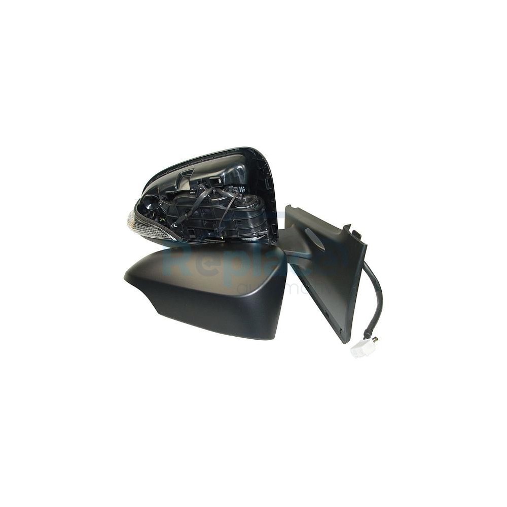 Retrovisore Elettrico Sinistro 9 PIN con Primer Termico Vetro Convesso Richiudibile Elettricamente con Fanalino Integrato Toyota Yaris III (P13) 2014>2017 - RE031370 - OE 879400DB50