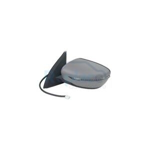 Retrovisore Elettrico Sinistro 9 PIN con Primer Termico Vetro Convesso Richiudibile Elettricamente con Fanalino Integrato Nissan Qashqai (J11) 2013>2017 - RE031710