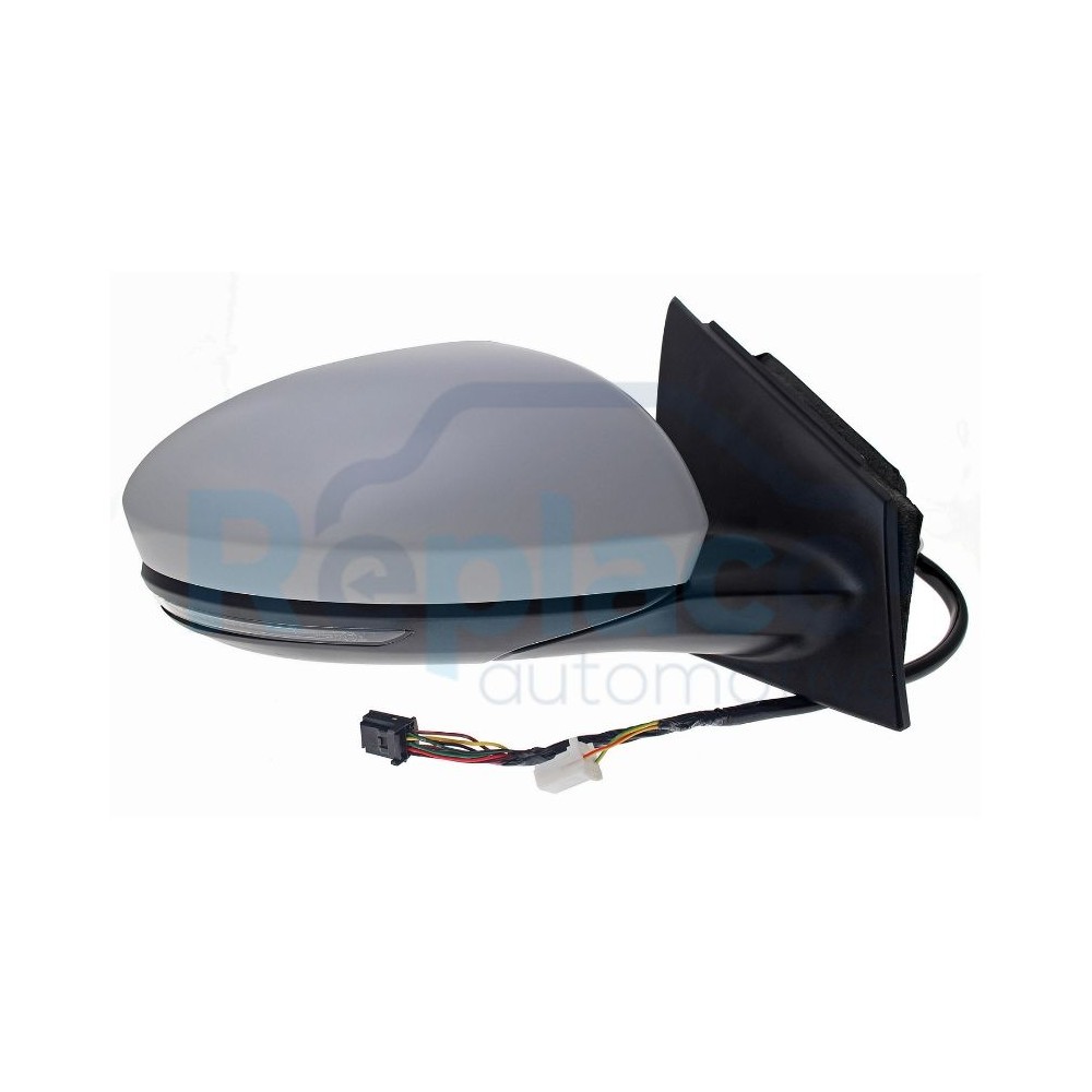 Retrovisore Elettrico Destro 13 PIN con Primer Termico Vetro Convesso Richiudibile Elettricamente con Fanalino Integrato con Luce di Cortesia con Sonda Renault Clio V (B7) 2019>2023 - RE034210 - OE 963012196R